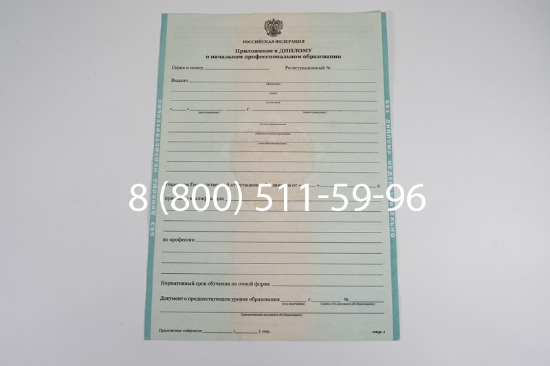 Диплом ПТУ 2014-2024 года в Ставрополе