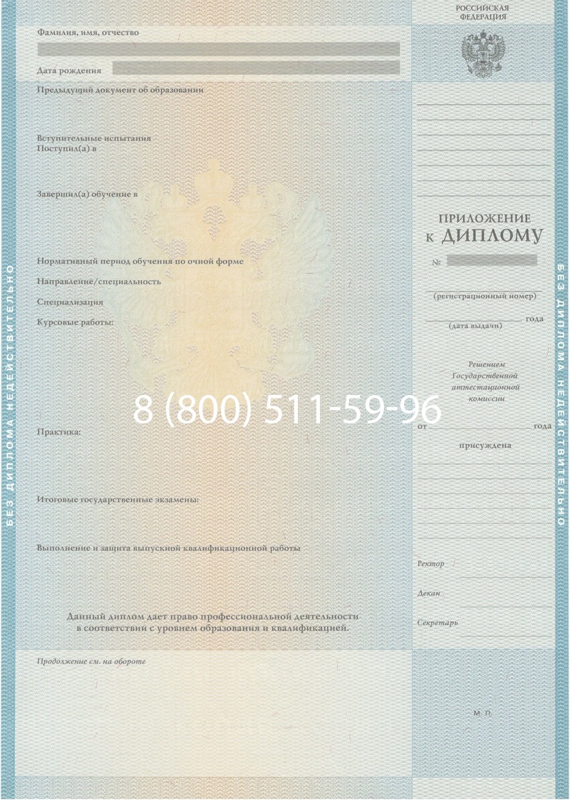 Заказать Диплом специалиста 2010-2011 годов в Ставрополе