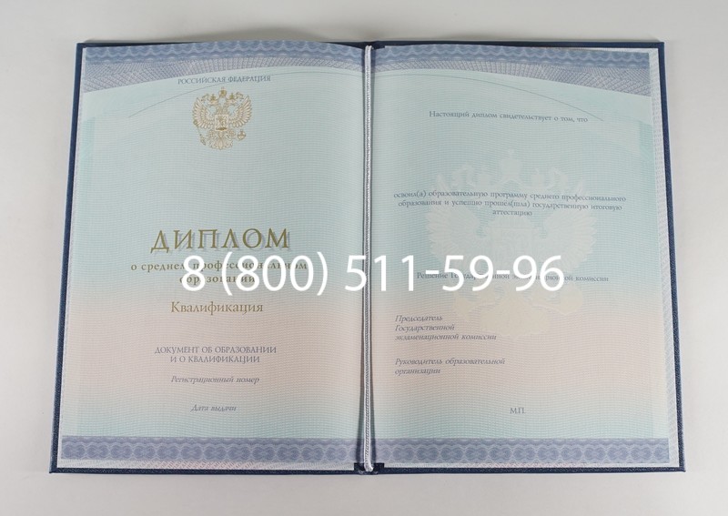 Диплом колледжа (Спецбланк) 2014-2024 года в Ставрополе