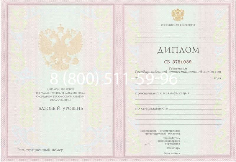 Купить Диплом техникума 2003-2006 годов в Ставрополе